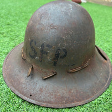 Load image into Gallery viewer, Original WW2 British Home Front Civillian Zuckerman Helmet - SFP - 1941 Dated
