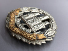 Load image into Gallery viewer, Original WW2 British Army Northamptonshire Regiment Cap Badge
