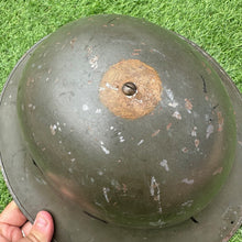 Charger l&#39;image dans la galerie, Original WW2 British Home Front Civillian Zuckerman Helmet &amp; Liner - 1941 Dated
