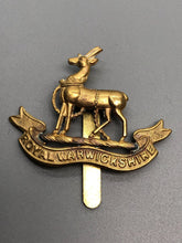 Load image into Gallery viewer, Original WW1 WW2 British Army Royal Warwickshire Regiment Cap Badge
