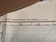 Load image into Gallery viewer, Original WW2 German Army Map of UK - Manchester / Liverpool / North West England
