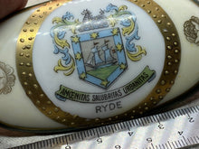 Load image into Gallery viewer, Original Victorian Crested China Ware Ornament / Lid - RYDE - Isle of Wight
