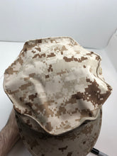 Load image into Gallery viewer, Genuine US Marine Corps USMC Desert Peaked Garrison Cap - Size Small
