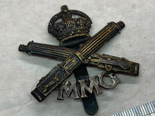 Lade das Bild in den Galerie-Viewer, Original WW1 British Army MMG Motor Machine Gun Corps Cap Badge
