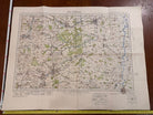 Original WW2 British Army GSGS OS Map of England - The Dukeries - The Militaria Shop