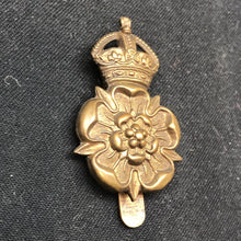 Load image into Gallery viewer, Original WW2 British Army Cap Badge - Queen&#39;s Own Yorkshire Dragoons - The Militaria Shop
