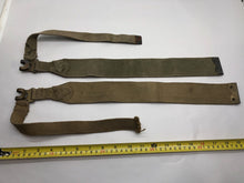 Load image into Gallery viewer, Original WW2 British Army 37 Pattern Canvass L Straps Set
