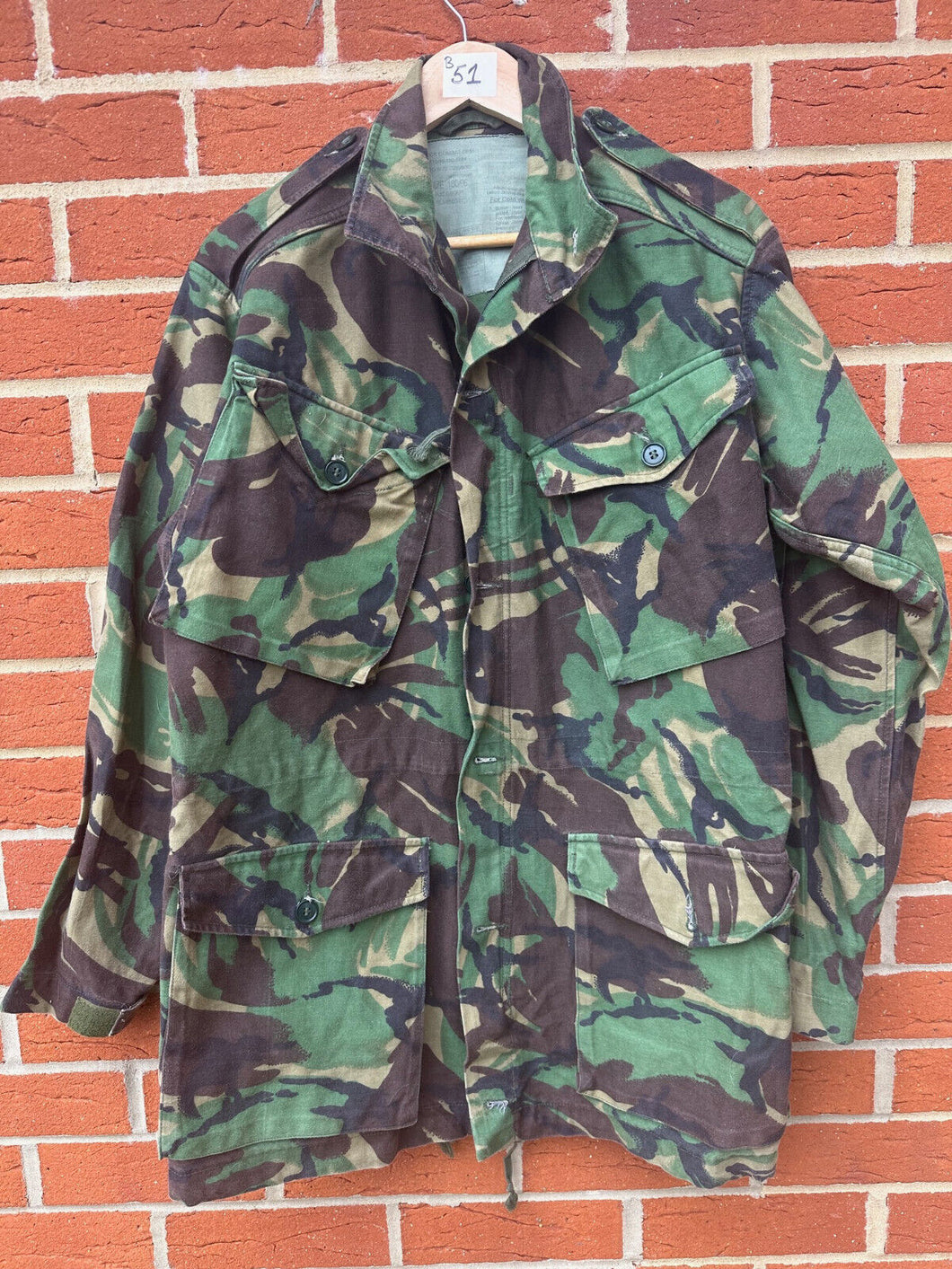 Genuine British Army DPM Camouflaged Combat Jacket - Size 180/96