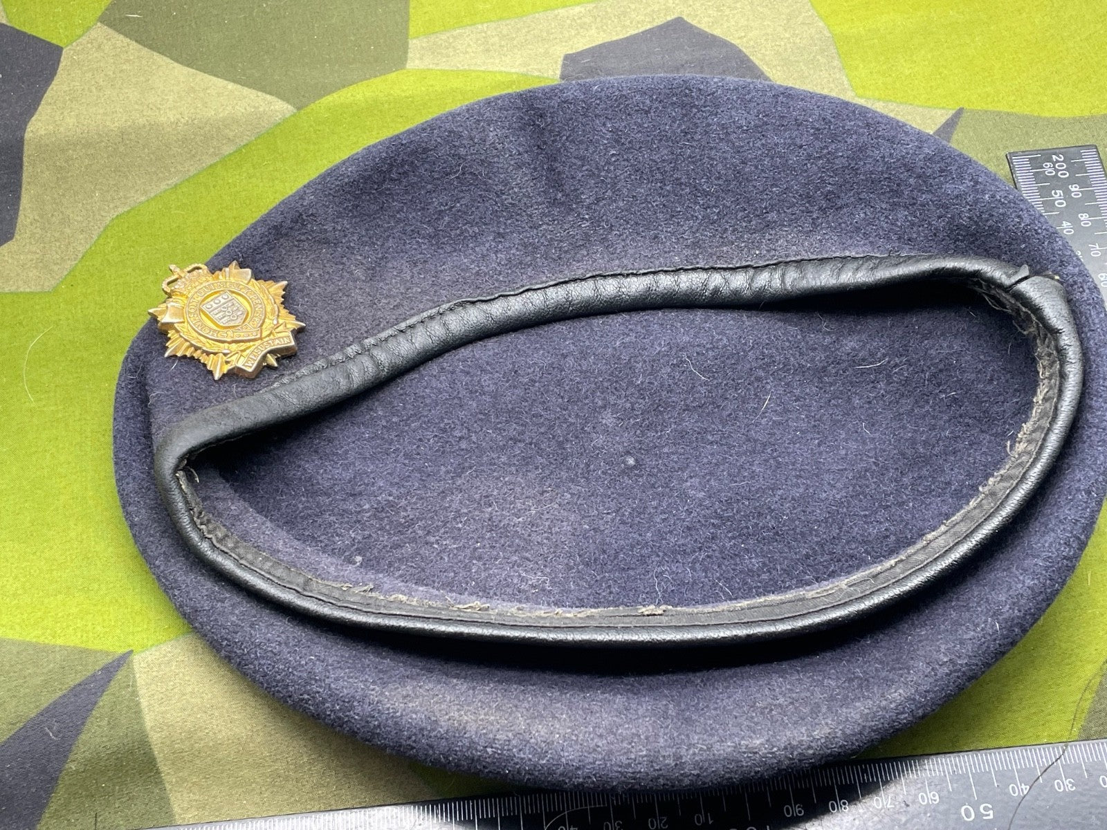 Original British Army Logistics Corps Beret with Badge - 54cm - The Militaria Shop