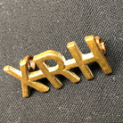 Original WW1 British Army Brass Shoulder Title - 10th Royal Hussars Regiment - The Militaria Shop