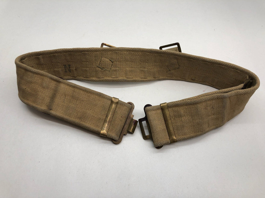 Original WW2 British Army 37 Pattern Soldiers Belt - Size Normal - 38