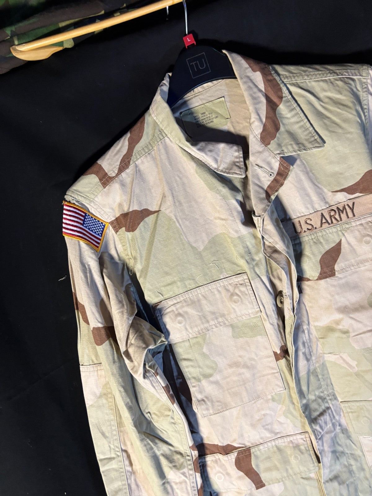 Gulf War US Army DCU Camouflaged Combat Field Coat/Jacket - Small/Short - The Militaria Shop
