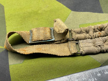 Lade das Bild in den Galerie-Viewer, Original WW2 British Army Combat Helmet Elasticated Chinstrap - The Militaria Shop
