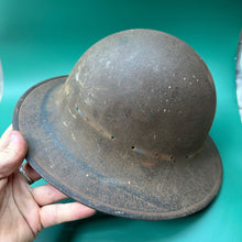 Lade das Bild in den Galerie-Viewer, Original WW2 British Civil Defence Home Front Zuckerman Helmet 1941 Dated
