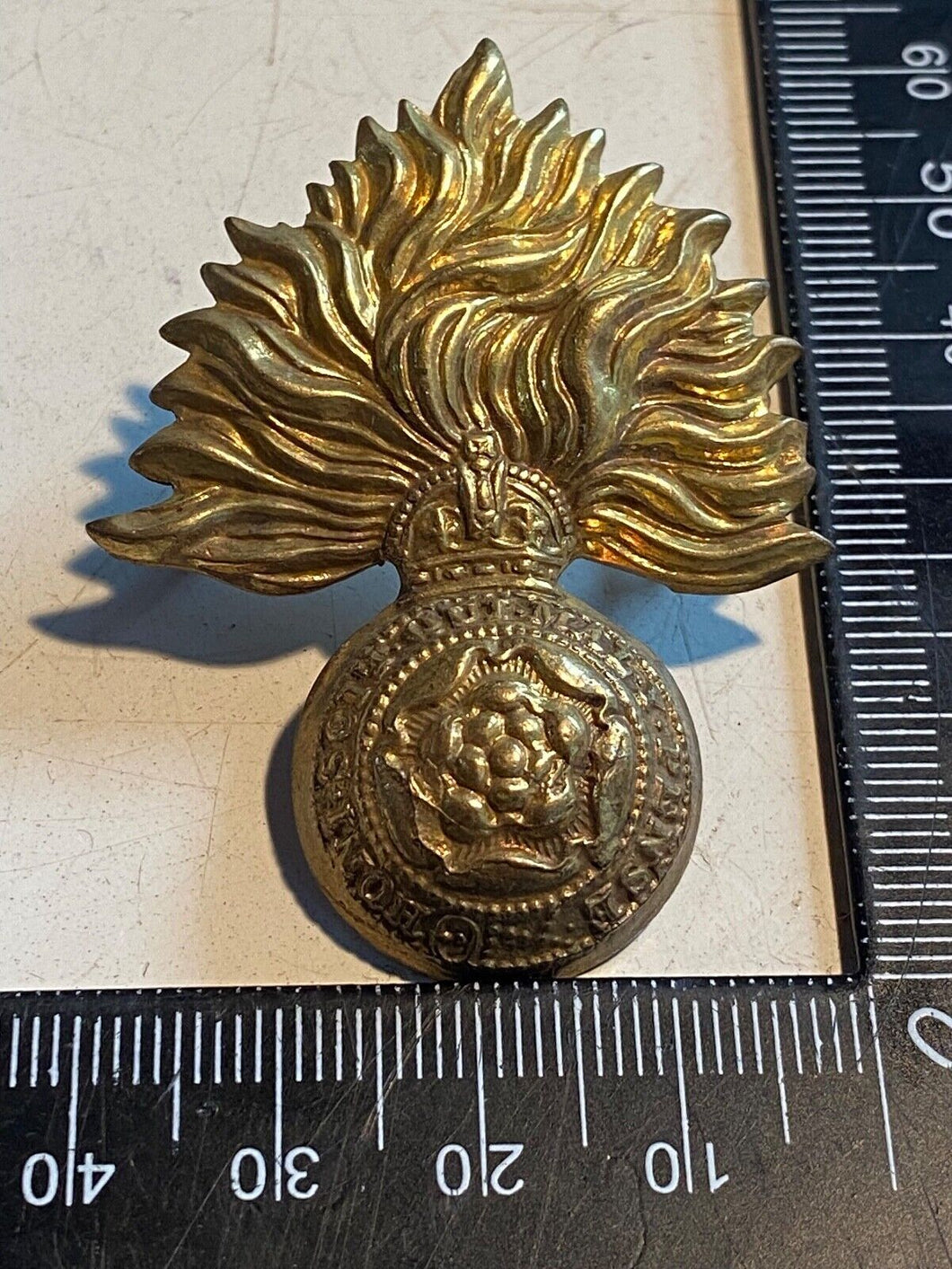 Original British Army WW1 / WW2 City of London Fusiliers Regiment Cap Badge