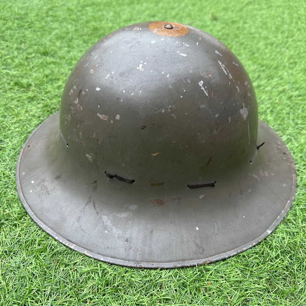 Original WW2 British Home Front Civillian Zuckerman Helmet & Liner - 1941 Dated