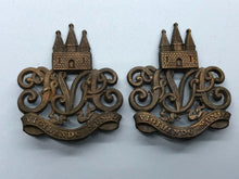 Load image into Gallery viewer, British Army Victorian Kirkcaldy Artillery Glengarry Cap Badge
