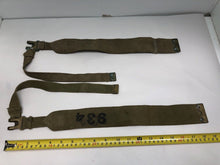 Load image into Gallery viewer, Original WW2 British Army 37 Pattern Canvass L Straps Set
