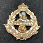 Genuine WW2 British Army Brass Cap Badge - East Lancashire Regiment - The Militaria Shop