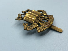 Load image into Gallery viewer, Original WW2 British Army Educational Corps Cap Badge
