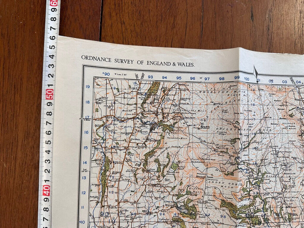 Original WW2 British Army GSGS OS Map of England & Wales - Pickering & Thirsk - The Militaria Shop