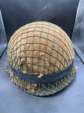 Load image into Gallery viewer, Genuine Dutch Army M53 Euroclone of US M1 Camouflaged Helmet &amp; Liner Set - The Militaria Shop
