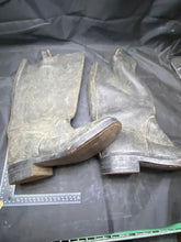 Load image into Gallery viewer, Original WW2 Dated British Royal Navy Pair of Naval Ratings Deck Boots - Size 7
