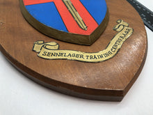 Load image into Gallery viewer, Genuine British Army Regimental Wall Plaque - Sennelager Training Centre B.A.O.R
