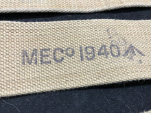 Load image into Gallery viewer, Original WW2 British Army 37 Pattern Khaki L-Straps Webbing - Wartime Dated 1940
