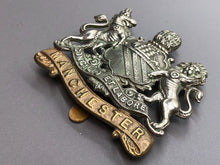 Load image into Gallery viewer, Original WW1 British Army Cap Badge - Manchester Regiment
