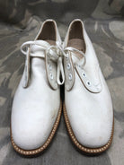 Genuine British Army Women's White Summer Shoes - WW2 Pattern - Size UK 3 S - The Militaria Shop