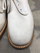 Genuine British Army Women's White Summer Shoes - WW2 Pattern - Size UK 3 S - The Militaria Shop