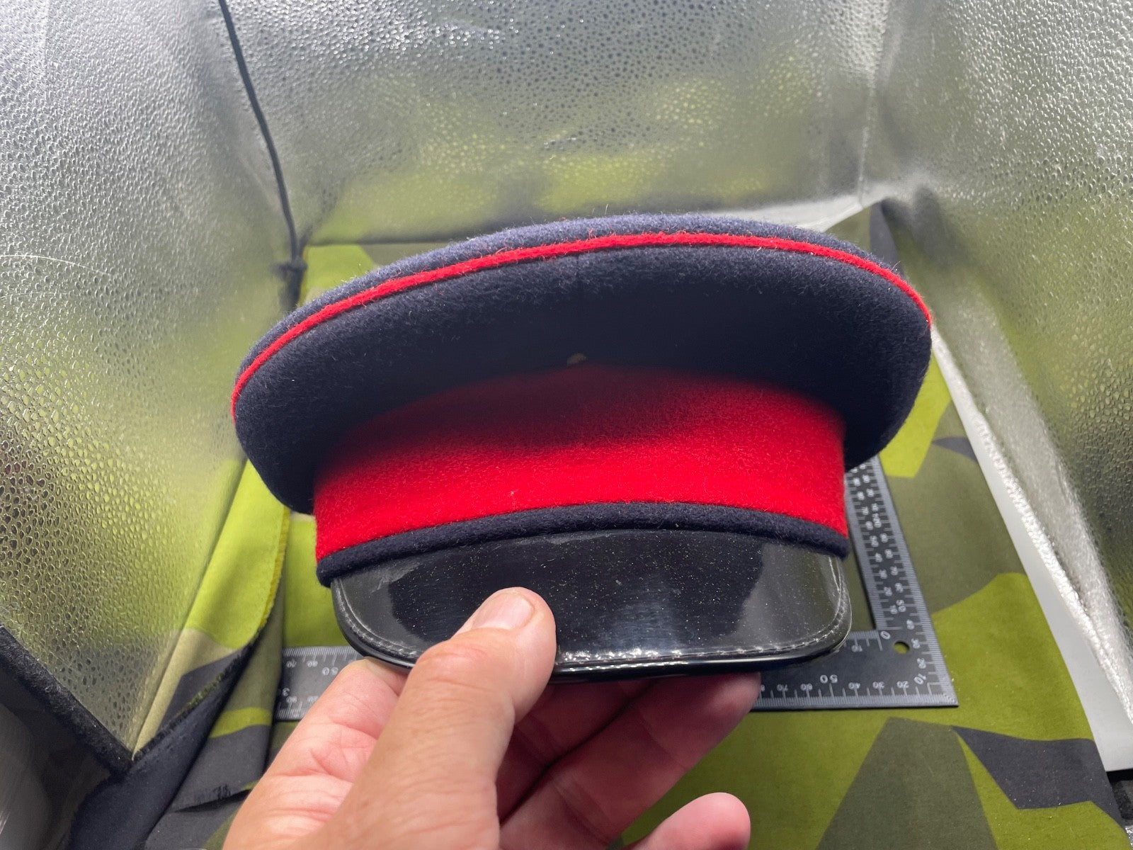 Genuine British Army Adjutant General's Corps Peaked Dress Cap - Size 56cm - The Militaria Shop