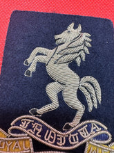 Load image into Gallery viewer, British Army Bullion Embroidered Blazer Badge - Royal West Kent Regiment
