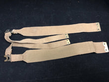 Load image into Gallery viewer, Original WW2 British Army 37 Pattern Khaki L-Straps Webbing - Wartime Dated
