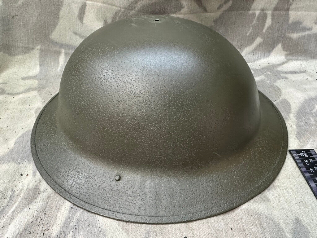 Original WW2 British Army / Home Guard Helmet - Restored / Repainted for Display