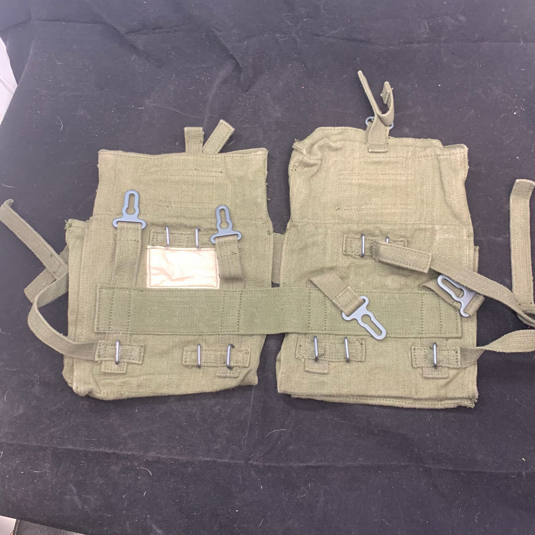 Genuine British Army 58 Pattern Webbing Kidney Pouch Set - Good Condition