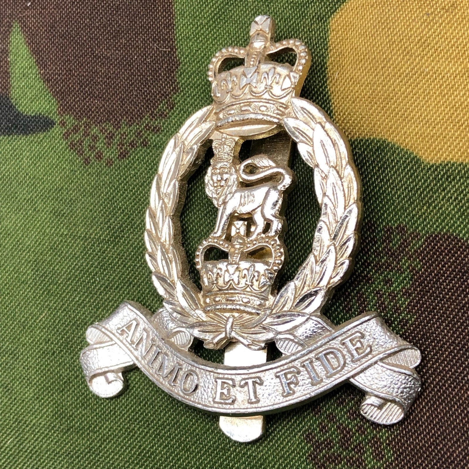 Original British Staybrite Army Cap Badge - Adjutant General's Corps - The Militaria Shop
