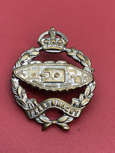Load image into Gallery viewer, Original WW2 British Army Cap Badge - Royal Tank Regiment RTR
