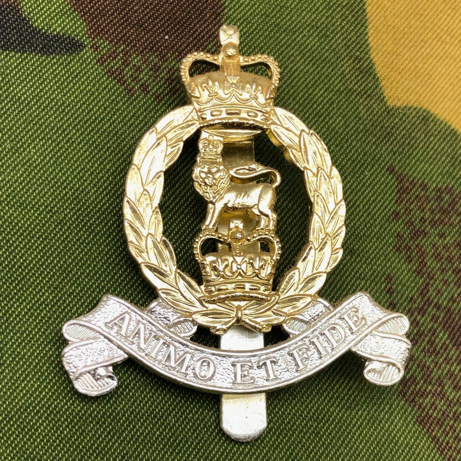 Original British Staybrite Army Cap Badge - Adjutant General's Corps - The Militaria Shop