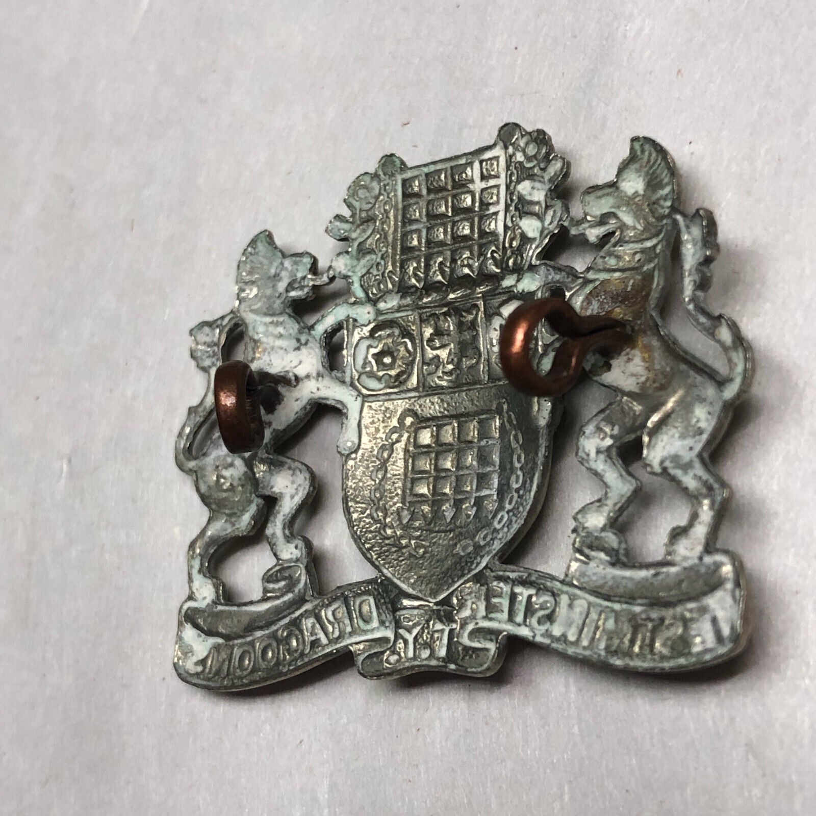 Original WW1 British Army Westminster Dragoons Cap Badge - The Militaria Shop