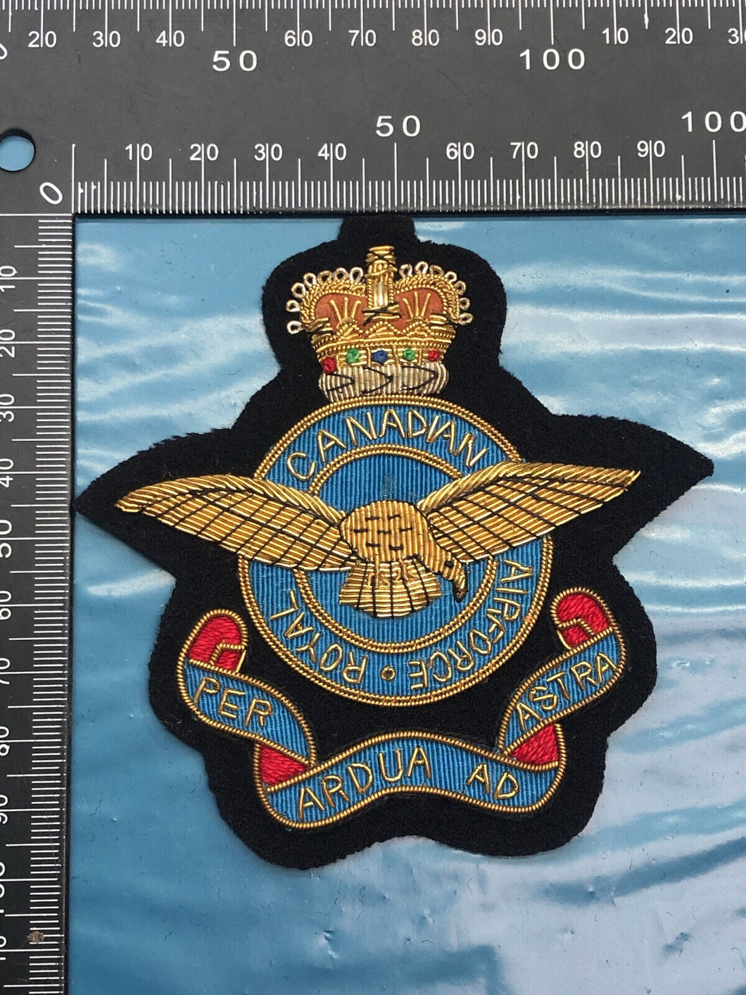 Canadian Bullion Embroidered Blazer Badge - Royal Canadian Airforce