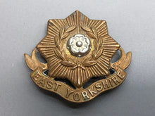 Load image into Gallery viewer, Original WW2 British Army East Yorkshire Regiment Cap Badge
