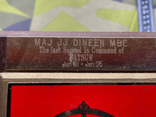 Charger l&#39;image dans la galerie, British Army Plaque to Major - 2nd in Command of Batsu Wainright - The Militaria Shop
