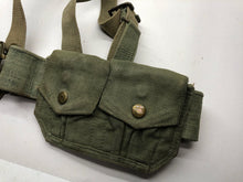 Load image into Gallery viewer, Original British Army WW2 37 Pattern Belt, Pouches &amp; Straps Set - 42&quot; Waist
