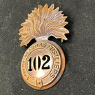 British Army Brass Cap Badge - 102nd Regiment of Foot - The Militaria Shop
