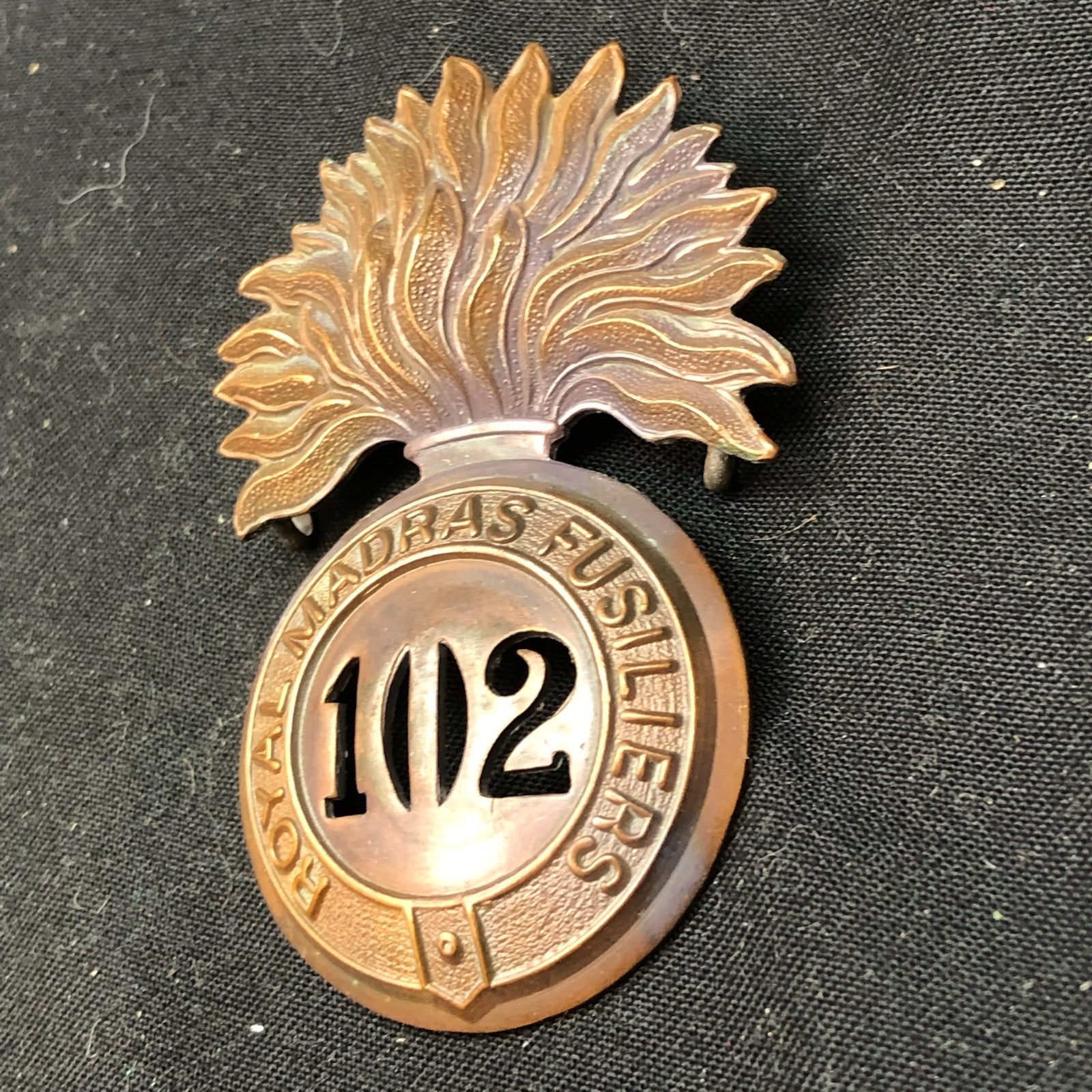British Army Brass Cap Badge - 102nd Regiment of Foot - The Militaria Shop