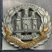 Load image into Gallery viewer, Original WW2 British Army Cap Badge - Northamptonshire Regiment
