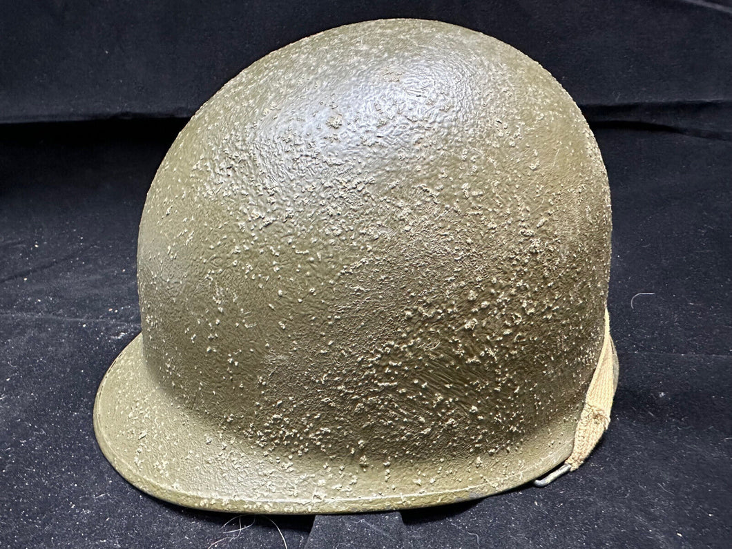 Original US Army M1 Style Euro Clone Helmet - Painted in WW2 Textured Paint