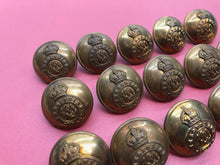 Load image into Gallery viewer, Group of Original WW1 Shropshire Regiment British Army Uniform Buttons
